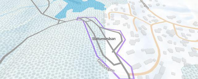 Piste map of the resort Åsen skistadion