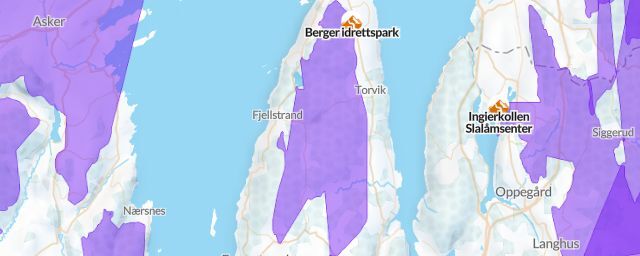 Piste map of the resort Berger idrettspark