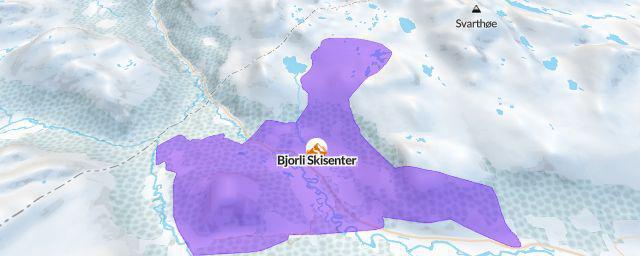Piste map of the resort Bjorli Skisenter