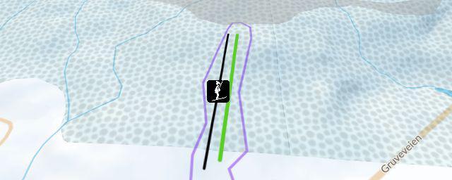 Piste map of the resort Bleikvassli skibakke