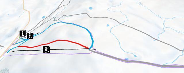 Piste map of the resort Breimsbygda Skisenter