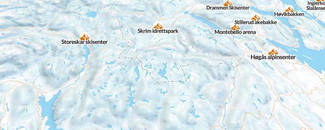 Piste map of the resort Heistadmoen Skistadion