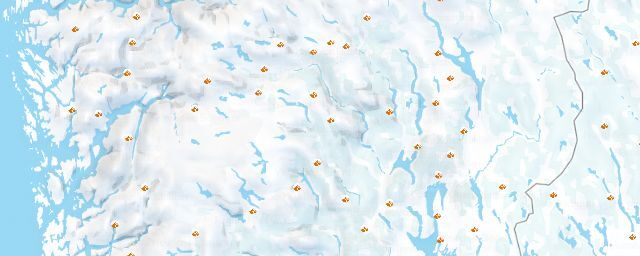 Piste map of the region Buskerud