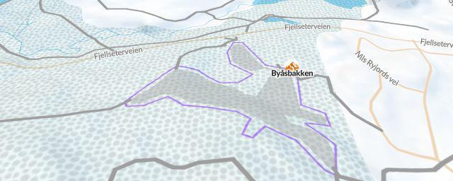 Piste map of the resort Byåsbakken