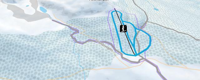 Piste map of the resort Fefor Høifjellshotell Skibakke & Løyper