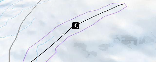 Piste map of the resort Finse Skisenter