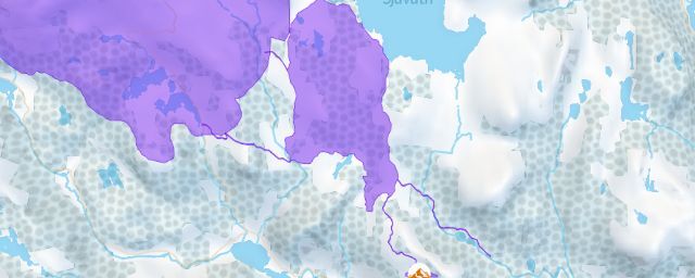 Piste map of the resort Flugonfjell skisenter