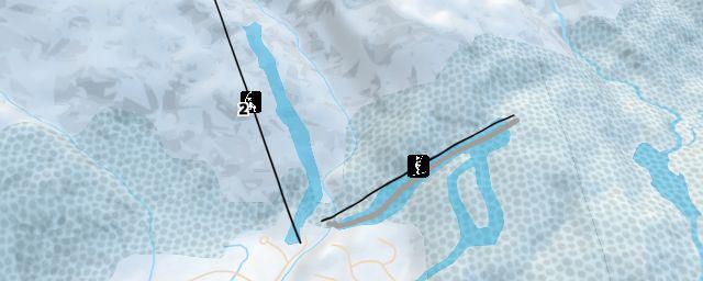 Piste map of the resort Glomfjord alpinsenter