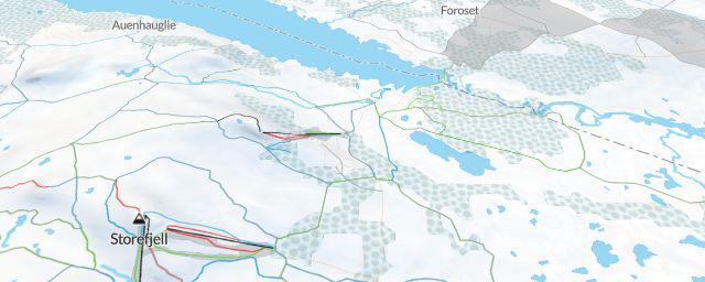 Piste map of the resort Golsfjellet Alpinsenter