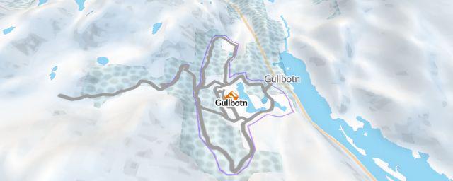 Piste map of the resort Gullbotn