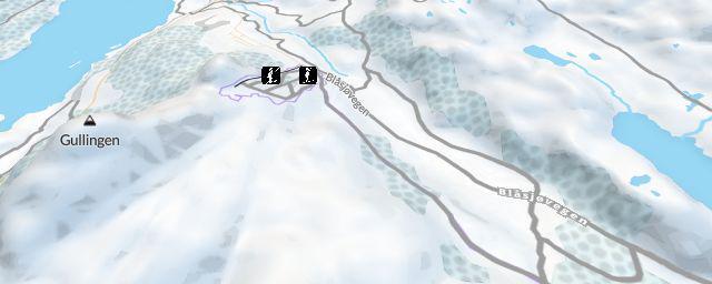 Piste map of the resort Gullingen skisenter
