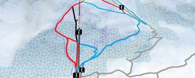 Piste map of the resort Harpefossen skisenter