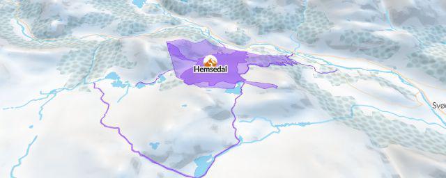 Piste map of the resort Hemsedal skisenter