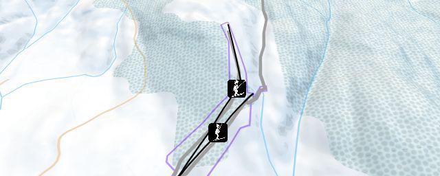 Piste map of the resort Høgås alpinsenter