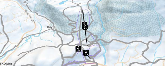 Piste map of the resort Aktiven skiheis
