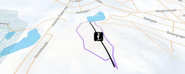 Piste map of the resort Hovdebakken