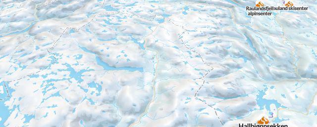 Piste map of the resort Hovden Alpinsenter