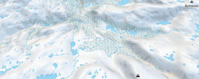 Piste map of the resort Korlevoll skistadion
