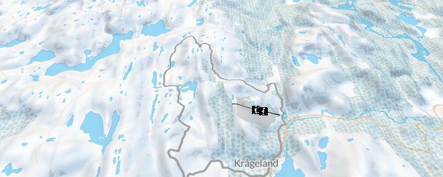 Piste map of the resort Krågeland alpinsenter
