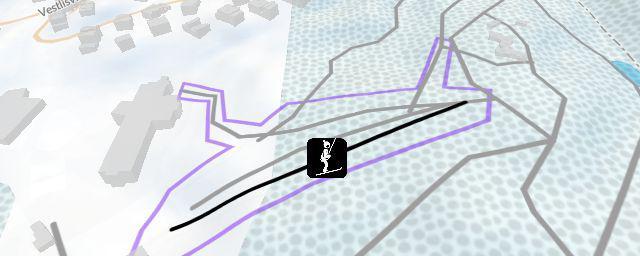 Piste map of the resort Lia skisenter