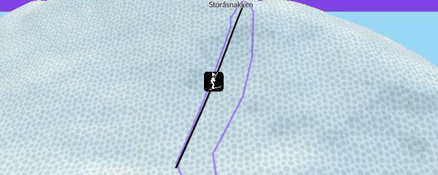 Piste map of the resort Lilleåsen skitrekk