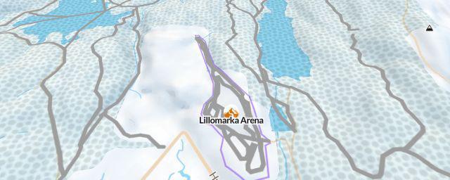 Piste map of the resort Lillomarka Arena