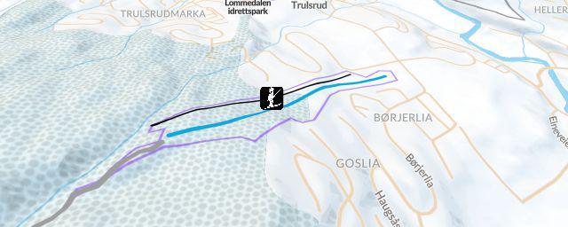 Piste map of the resort Lommedalen skisenter