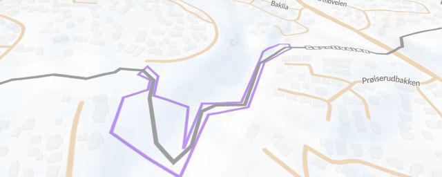 Piste map of the resort Løvaasjordet