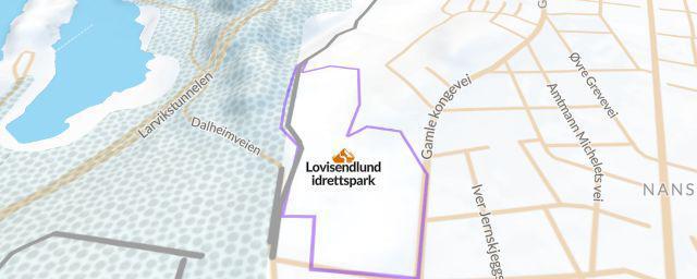 Piste map of the resort Lovisendlund idrettspark