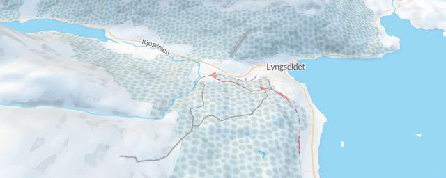 Piste map of the resort Lyngen Alpinklubb