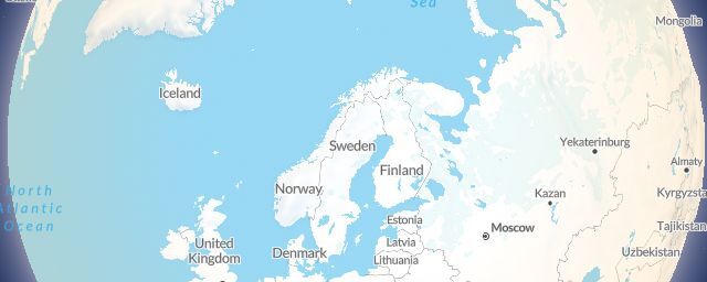 Piste map of the region Norway
