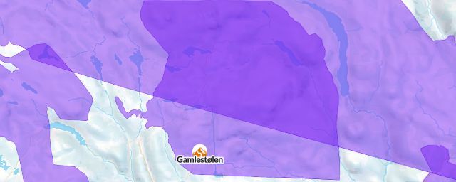 Piste map of the resort Gamlestølen