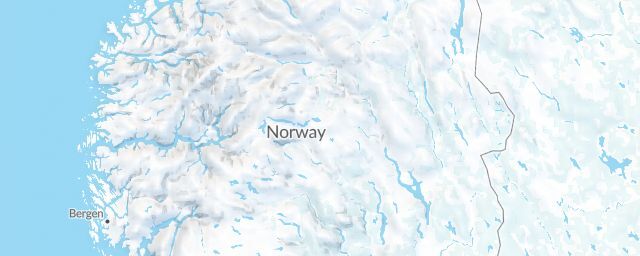 Piste map of the region Oppland