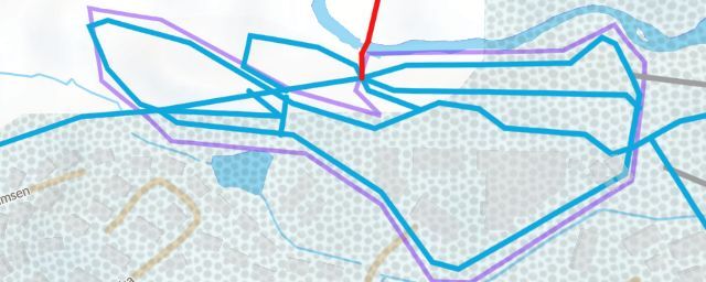 Piste map of the resort Mosetertoppen Skistadion