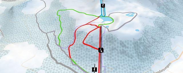 Piste map of the resort Ørsta skisenter