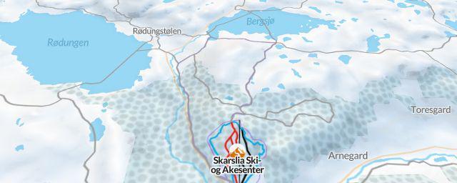 Piste map of the resort Skarslia Ski- og Akesenter