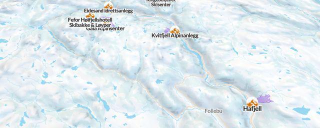 Piste map of the resort Skeikampen Alpinsenter