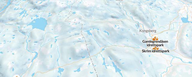 Piste map of the resort Skimore Kongsberg