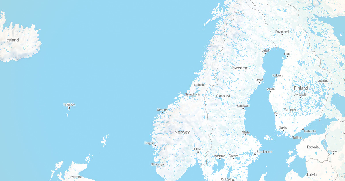 Map of Norway