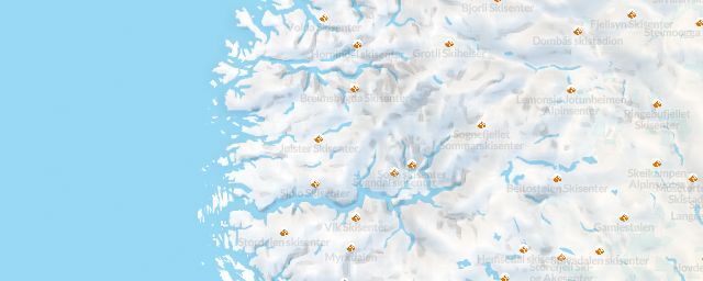 Piste map of the region Sogn og Fjordane