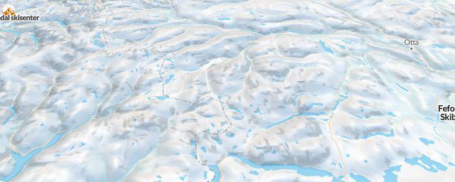 Piste map of the resort Sognefjellet Sommarskisenter