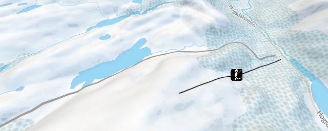 Piste map of the resort Haugsdalen Skisenter