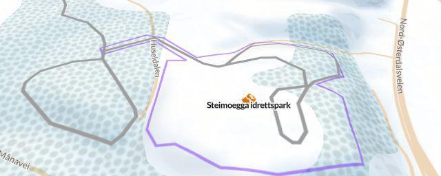 Piste map of the resort Steimoegga idrettspark