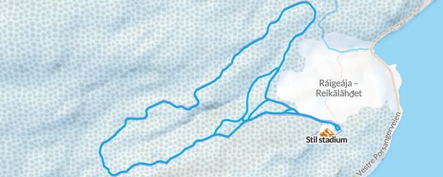 Piste map of the resort Stil stadium