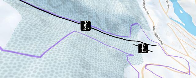 Piste map of the resort Storeskar skisenter