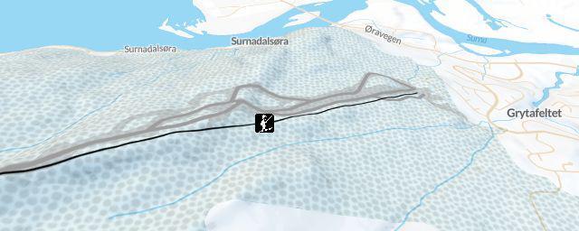 Piste map of the resort Surnadal alpinsenter