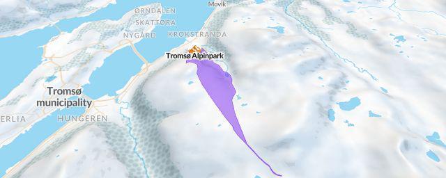 Piste map of the resort Tromsø Alpinpark