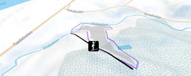 Piste map of the resort Tveit skisenter
