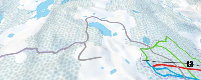 Piste map of the resort Vestvatnlia alpinanlegg