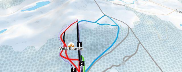 Piste map of the resort Volda Skisenter